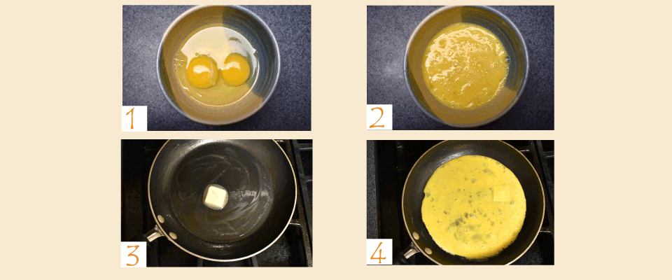 Visual steps scrambled egg