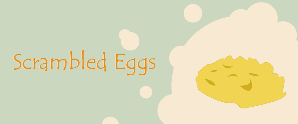 scrambled egg banner